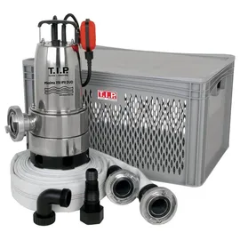 T.I.P. Maxima 350 IPX DUO Schmutzwasser-Tauchpumpe 20000 l/h inkl. Gewebeschlauch