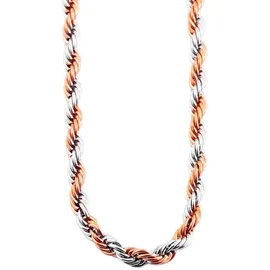 Adelia's Kordelkette Unisex Edelstahl Gold 50 cm