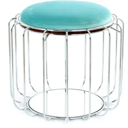 Kayoom Beistelltisch / Pouf Comfortable 110 Mint / Silber