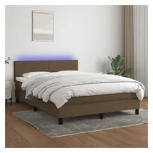 vidaXL Boxspringbett 140 x 200 cm H2 Braun