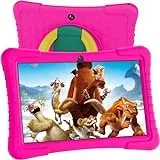 JJGJ Kinder Tablet 10 Zoll, Android 13 Tablet für Kinder, 8GB RAM 64GB ROM Kids Tablet mit 8000mAh, IPS HD Display, 5MP+8MP, WiFi, Bluetooth, Children's Tablet with Parental Control (Rosa)