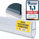 tktrading24 Duschdichtung PVC Ersatzdichtung Duschkabine Bad TYP-7 200cm Glasstärke 10mm