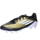 Adidas Unisex F50 Club Messi Football Boots Flexible Ground Fußballschuhe, Gold/Footwear White/Carbon Black, 48 2/3 EU