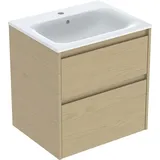 Geberit Renova Plan Schrank mit Waschtisch, 2 Auszüge, 504039PS1,