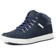 Timberland Herren Davis Square Hiker Stiefel, Blau Nubuck, 40 EU