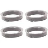 WamSter® 4 Zentrierringe 66,6mm - 56,1mm FZ-System dunkelgrau