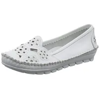 Gemini Slipper Ballerina Leder Cutouts Blumenmuster 382336-01, Größe:37 EU,