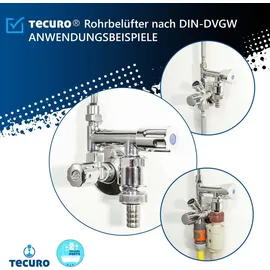 tecuro Rohrbelüfter Silber