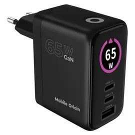mobile origin MO-65WDCH-PW20, Drinnen, AC, Schwarz - Schwarz