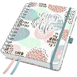 Sigel Spiral-Kalender Jolie ca. A5 Rose Inspiration 2026