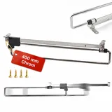 ALUSFERA Ausziehbare Kleiderstange - Kleiderbügelhalter Ausziehbar aus Metall - Schrankstange Verstellbar für Platzersparnis und bessere Zugänglichkeit