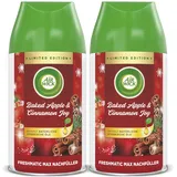 Airwick Raumduft Freshmatic Max, Duo, 2x 250ml, Nachfüller, Doppelpack, Baked Apple und Cinnamon Joy
