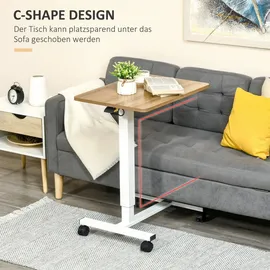 Homcom Schreibtisch Spanplatte, Stahl