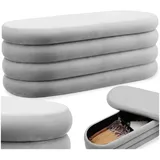 Tectake Polsterbank Altu Grau 110 x 45 x 42 cm