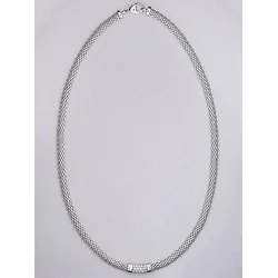 Collier LADY, silber (collier silber 925), Halsketten, Damen, N-Größe, Silber 925 (Sterlingsilber), L: 45cm, Collier