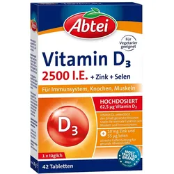 Abtei Vitamin D3 2500 I.E. Tabletten