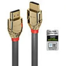 Lindy Anschlusskabel HDMI-A Stecker, HDMI-A Stecker 2.00m Grau 37602 8K UHD HDMI-Kabel