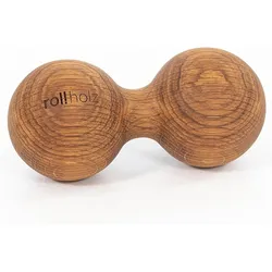 Duoball Doppelkugel Eiche 7 cm Faszientraining Handmade in Germany - ROLLHOLZ EINHEITSGRÖSSE