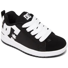 DC Shoes Court Graffik Skate Shoe, Black White, 33 EU