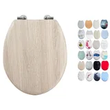 MSV WC Sitz Parkett Beige