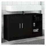vidaXL Waschbeckenunterschrank 90 x 55 cm Schwarz