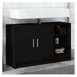 vidaXL Waschbeckenunterschrank 90 x 55 cm Schwarz