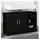 vidaXL Waschbeckenunterschrank 90 x 55 cm Schwarz