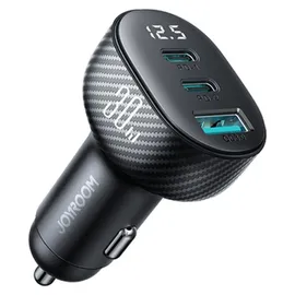 Joyroom KFZ-Adapter 30W 2x USB-C USB-A Schwarz