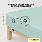 schlafgut Easy Jersey 120 x 200 - 130 x 220 cm petrol light