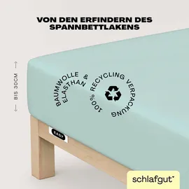 schlafgut Easy Jersey 120 x 200 - 130 x 220 cm petrol light