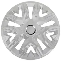 NRM Perfecto Silver Radkappen 14 Zoll für Stahlfelgen | 14“ Radzierblenden 4er Set Silber