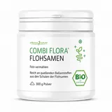Combi Flora - Bio Flohsamenschalen Pulver - 85% Ballaststoffe - Fein vermahlen - 99% Reinheit - psyllium husk powder - Für eine effektive Darmreinigung - 300 g