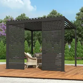 MIRADOR 80/88 Lamellenwand 3er Set 0,93 m Anthrazit