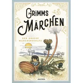 Anaconda Grimms Märchen - vollständige und illustrierte Schmuckausgabe mit Goldprägung