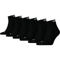 Puma Quarter Socken 6-Pack schwarz 5.0 - 35-38