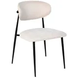 JVmoebel Esszimmerstuhl beige/weiß