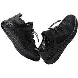 Frilla Sicherheitsschuhe Arbeitsschuhe Herren Leicht Stahlkappenschuhe Atmungsaktiv mit Stahlkappe 41-46 EU | Reinforce - 46 EU