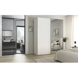 meinSchrank Schwebetürenschrank Regina 181 x 223 x 68 cm Weiß