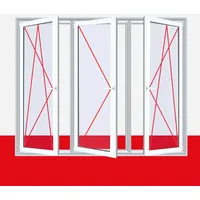 Fenster Delta Weiß 3 flg. Dreh-Kipp/Dreh/Dreh-Kipp Kunststofffenster
