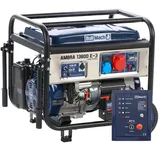 BullMach AMBRA 13800 E-3 - Benzin-Stromerzeuger auf Rädern mit AVR Max. Leistung 10 kW - 9 kW PRP - 400V + ATS