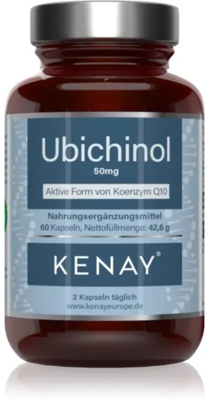 Kenay Ubichinol - Koenzym Q10 50 mg Kapseln zur Unterstützung des Energiestoffwechsels 150 g
