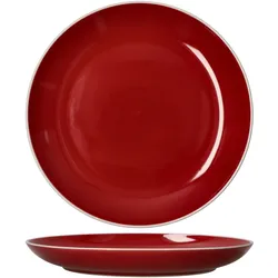 4er Set Speiseteller Linus Rot - 404159