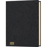 RNK RNKVERLAG 4618-9 - Konferenz- und Ordnungsmappe mit Gummizug, Maße (BxH) 245 x 345 mm, bis DIN A4, 20 Fächer, schwarz, 1 Stück