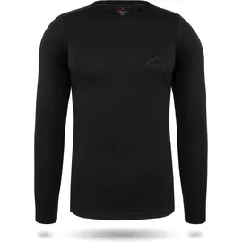 normani Outdoor Sports Merino Langarm Melbourne Schwarz XL