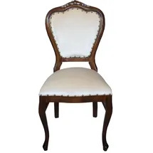 Casa Padrino Esszimmerstuhl Barock Samtstoff braun/creme