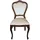 Casa Padrino Esszimmerstuhl Barock Samtstoff braun/creme