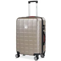 monzana Hartschalenkoffer 4-Rollen 67 cm / 40 l champagner