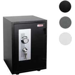 Tresor HWC-L48, feuerfest (60min) Safe Geldschrank Doppelbolzenverriegelung, 44kg Metall 52x36x39cm 20L ~ schwarz