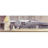 KOMAR Fototapete STAR WARS Classic RMQ MilleniumFalcon - Größe 368 x 127 cm, Krieg der Sterne, Raumschiff, Kinderzimmer