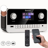 Internetradio Stereoanlage DAB+ Digitalradio USB Bluetooth Mediaplayer Schwarz